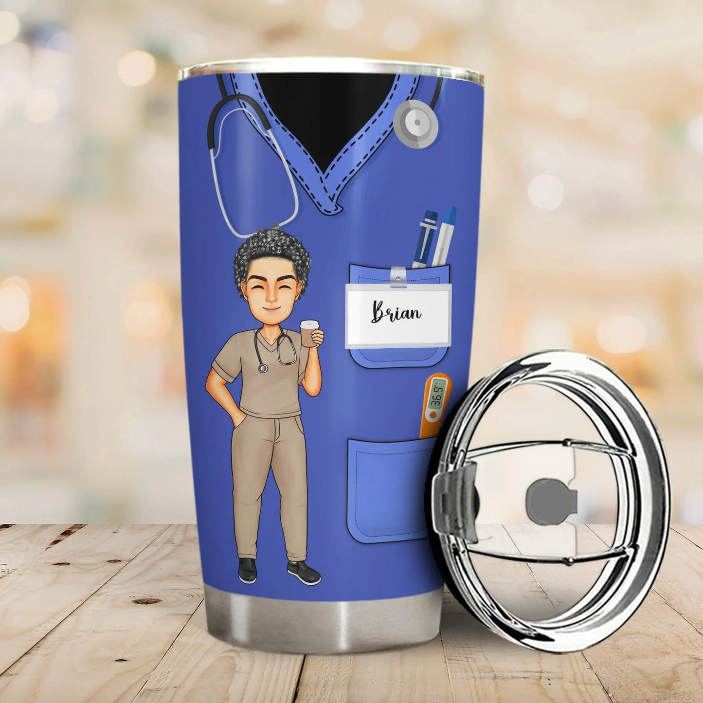 Personalized Nurse Tumbler personalization view for Nurse