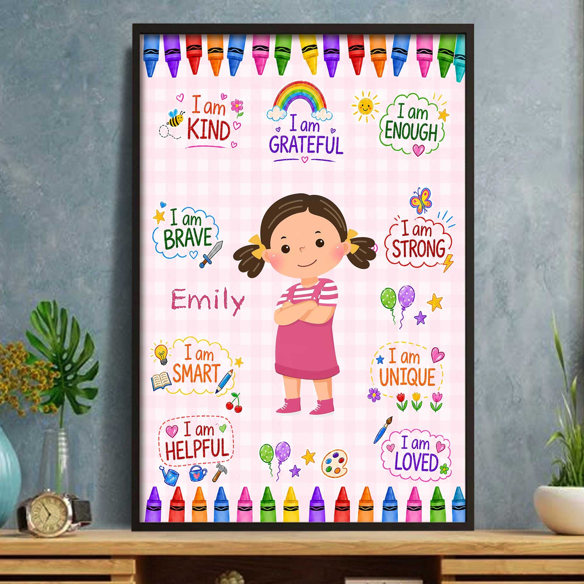 Personalized Kids Affirmation Poster personalization view for Kids/Babies
