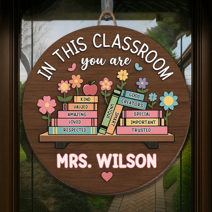 Wood Sign gift-ready design for Teacher