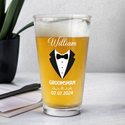 Tumbler material and size view - Personalized Groomsmen Gift