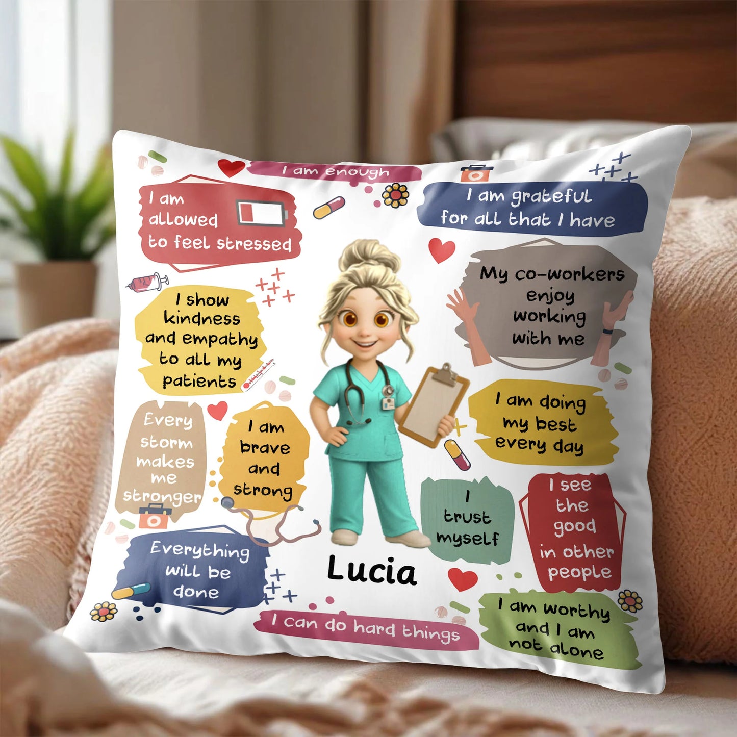 Pillow detail view for Nurse