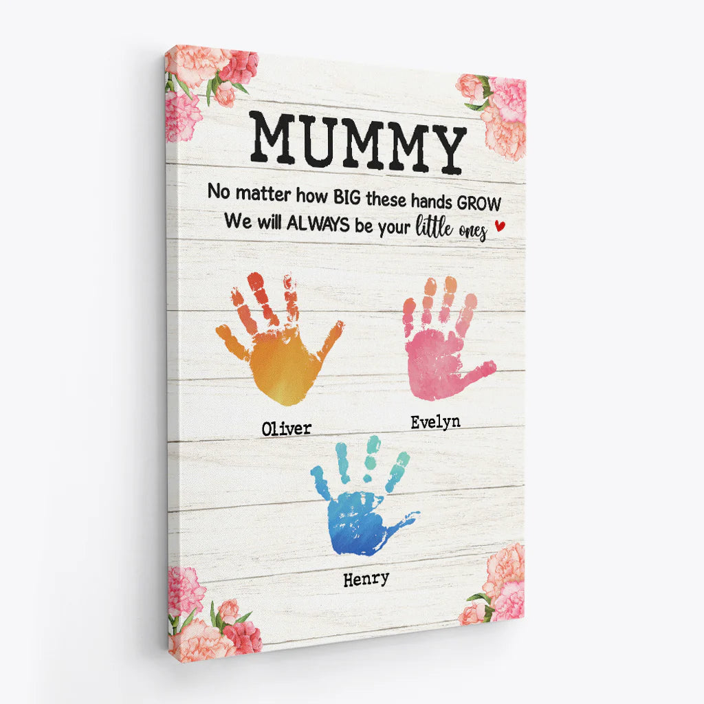 Personalized Handprint Canvas personalization view for Dad