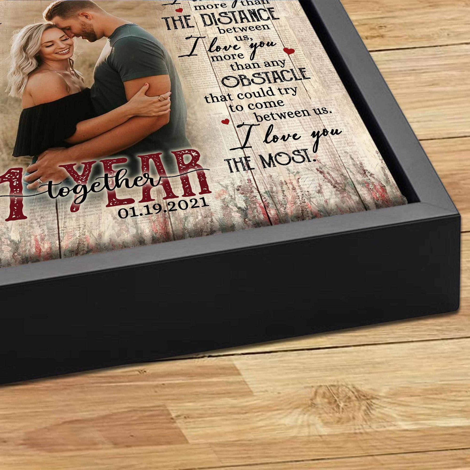 Personalized 1St Anniversary Canvas personalization view for Wife