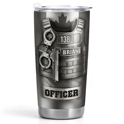 Dedication and Service Handcuffs, Gun, Officer Gear