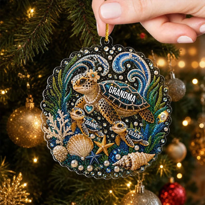 Acrylic Ornament detail view for Grandma