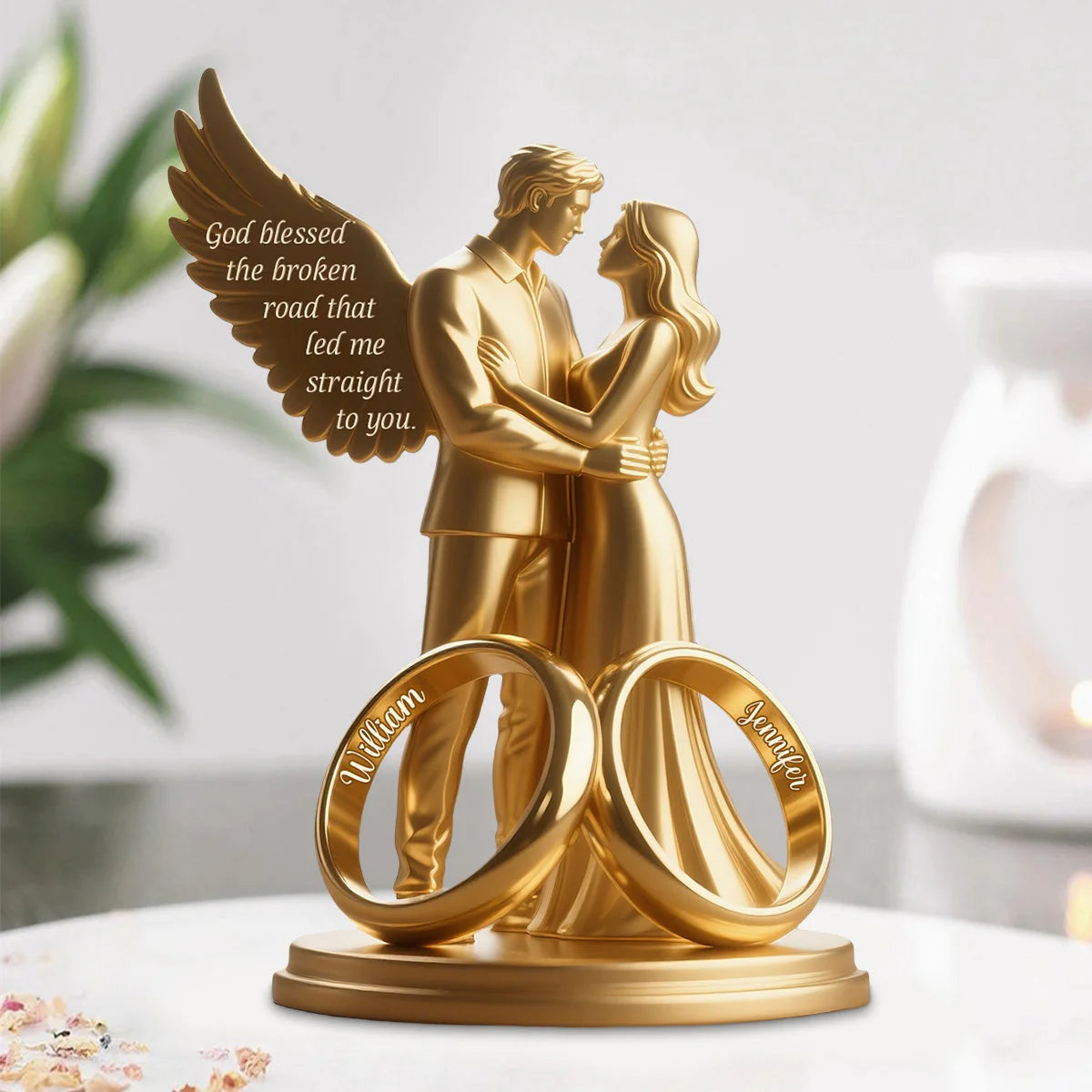 Plaque gift-ready design for Couples