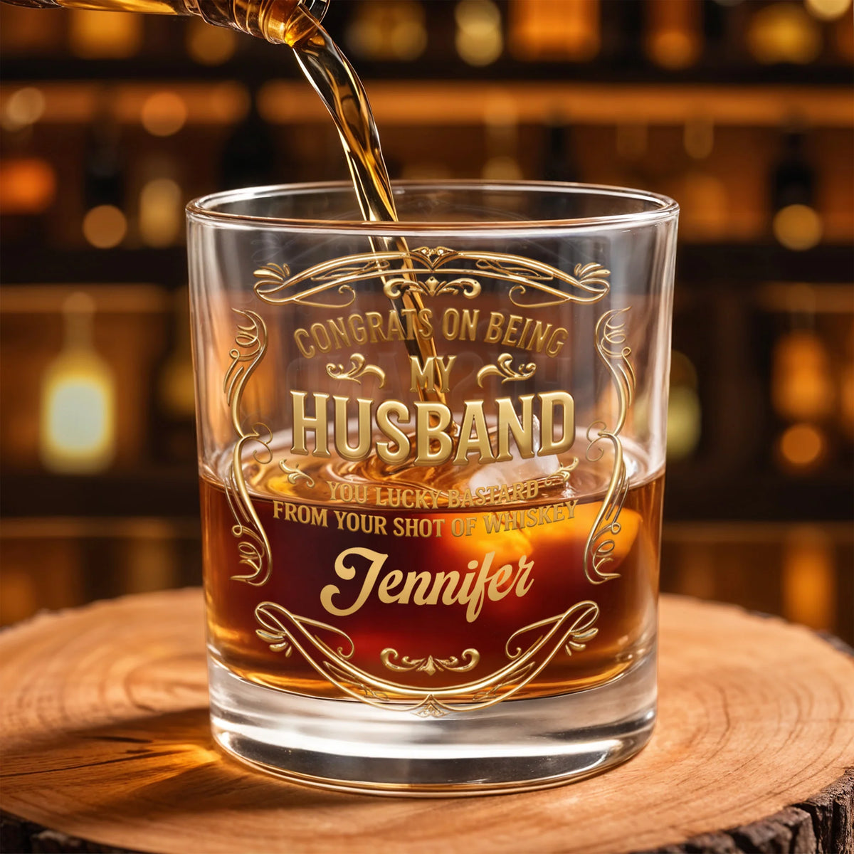 Congrats On Being My Husband, Ornamental Design