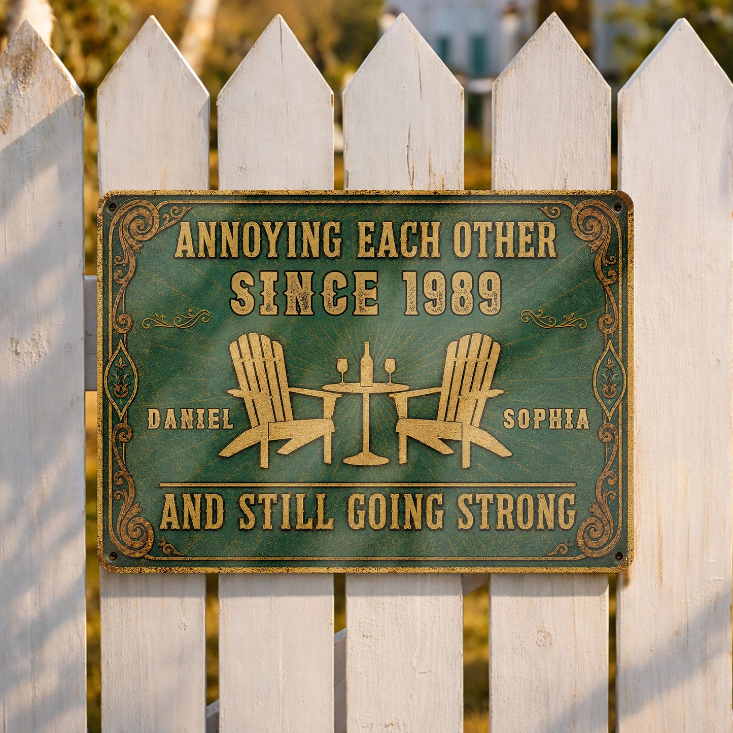 Metal Sign detail view for Couples