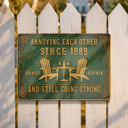 Metal Sign detail view for Couples