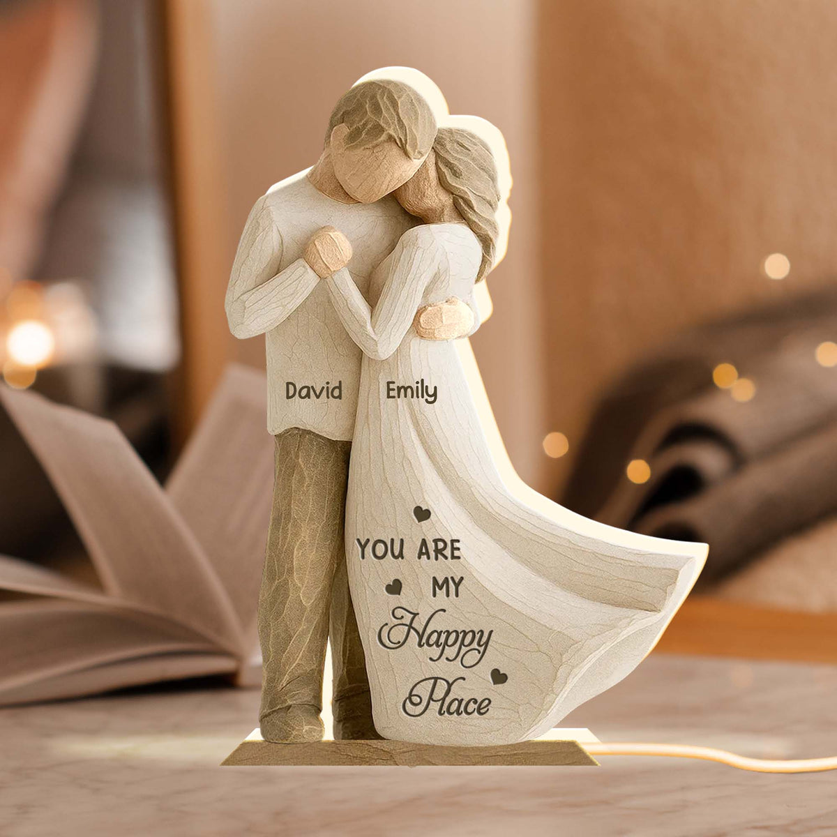 You Are My Happy Place With Couple Embrace
