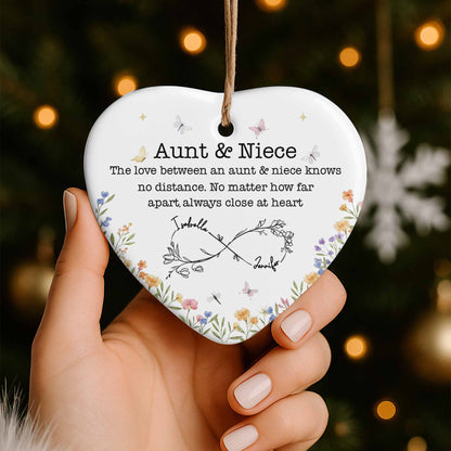 The Love Between An Aunt & Niece, Flowers And Hearts