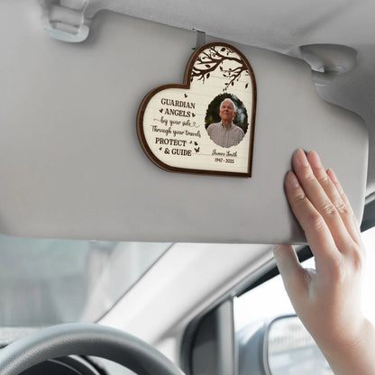 Personalized Guardian Angel Visor Clip personalization view for Family