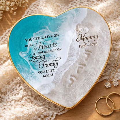 Personalized Memorial Ceramic Dish personalization view for Family