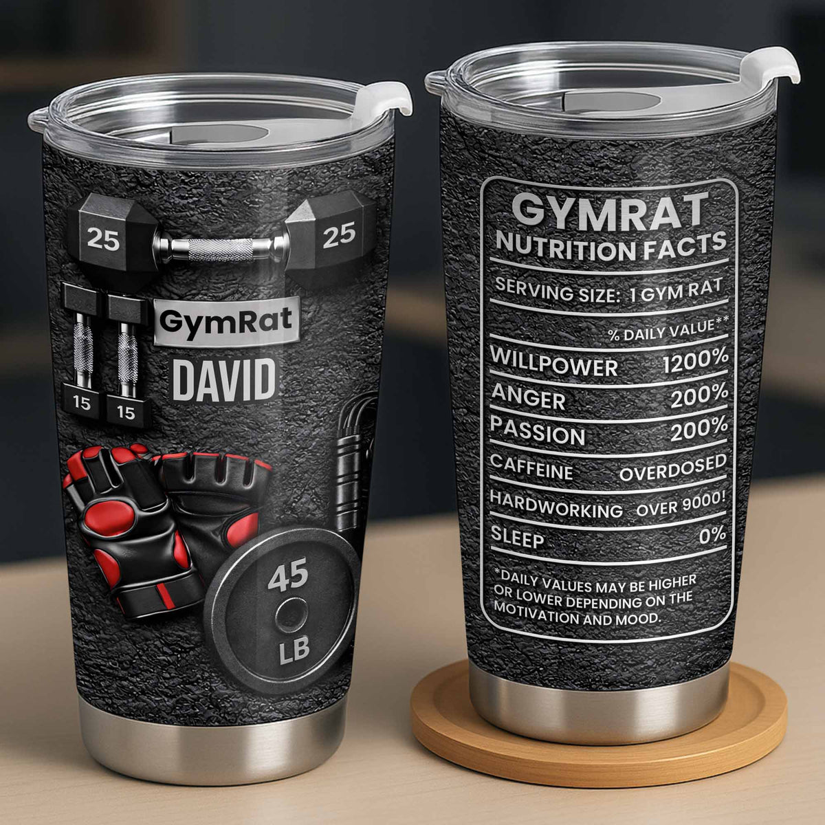GymRat Nutrition Facts, Willpower And Passion