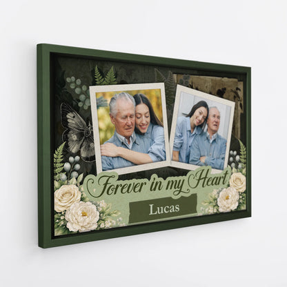 "I'm Always With You" Personalized Canvas / Poster - Custom Memorial Photo Gift for Family