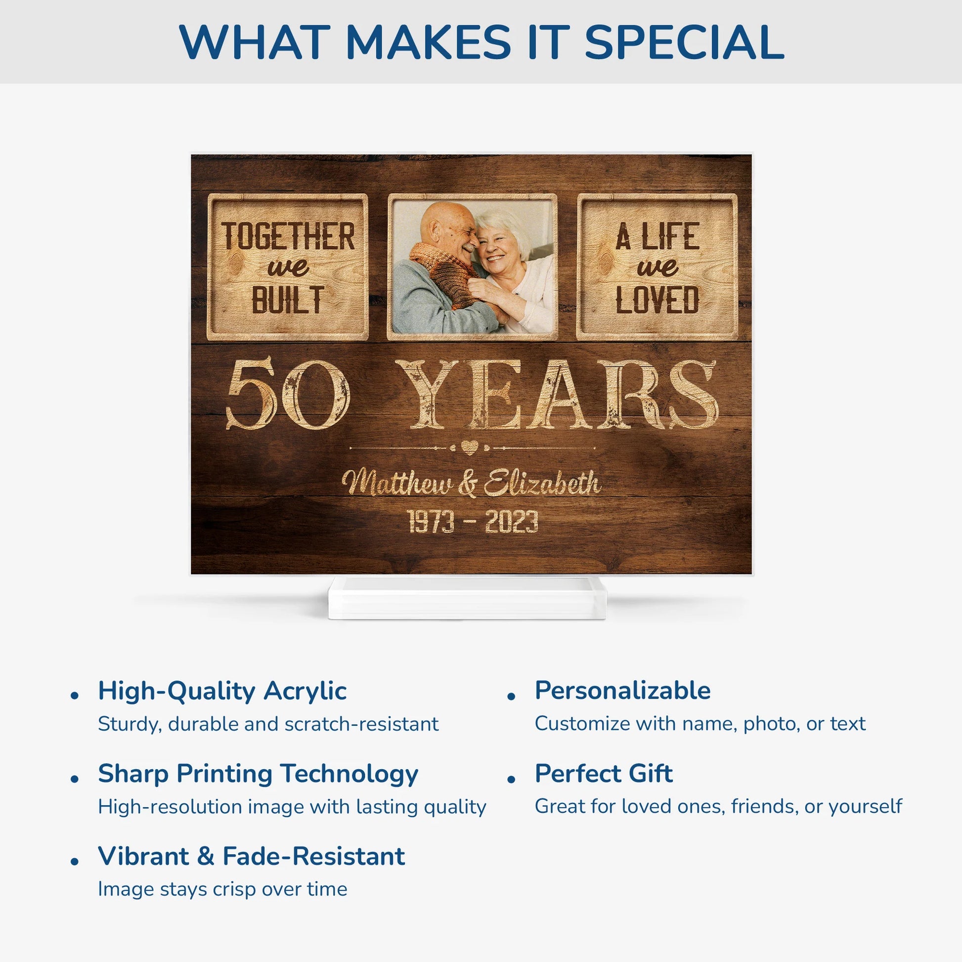 Plaque gift-ready design for Wife
