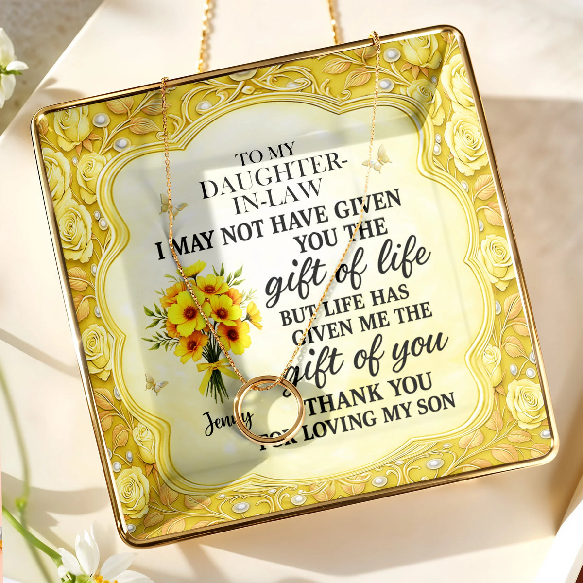 To My Daughter-In-Law, Thank You For Loving My Son