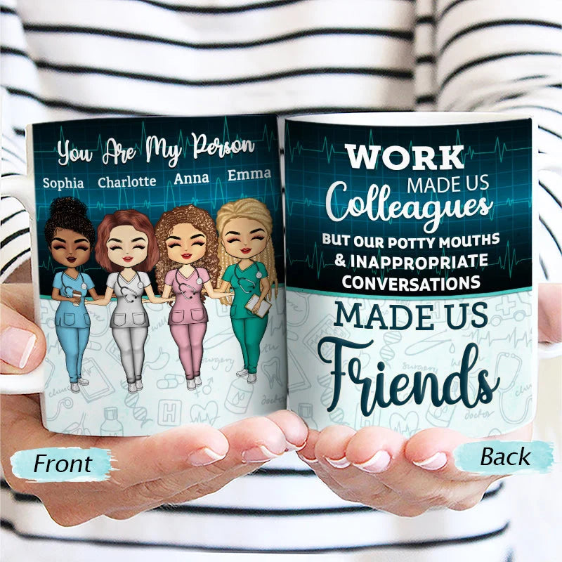 Personalized Nurse Colleague Mug personalization view for Best Friends