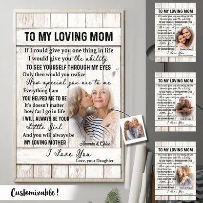 "How Special You Are To Me" Personalized Photo Canvas / Poster - Custom Keepsake Gift for Mom