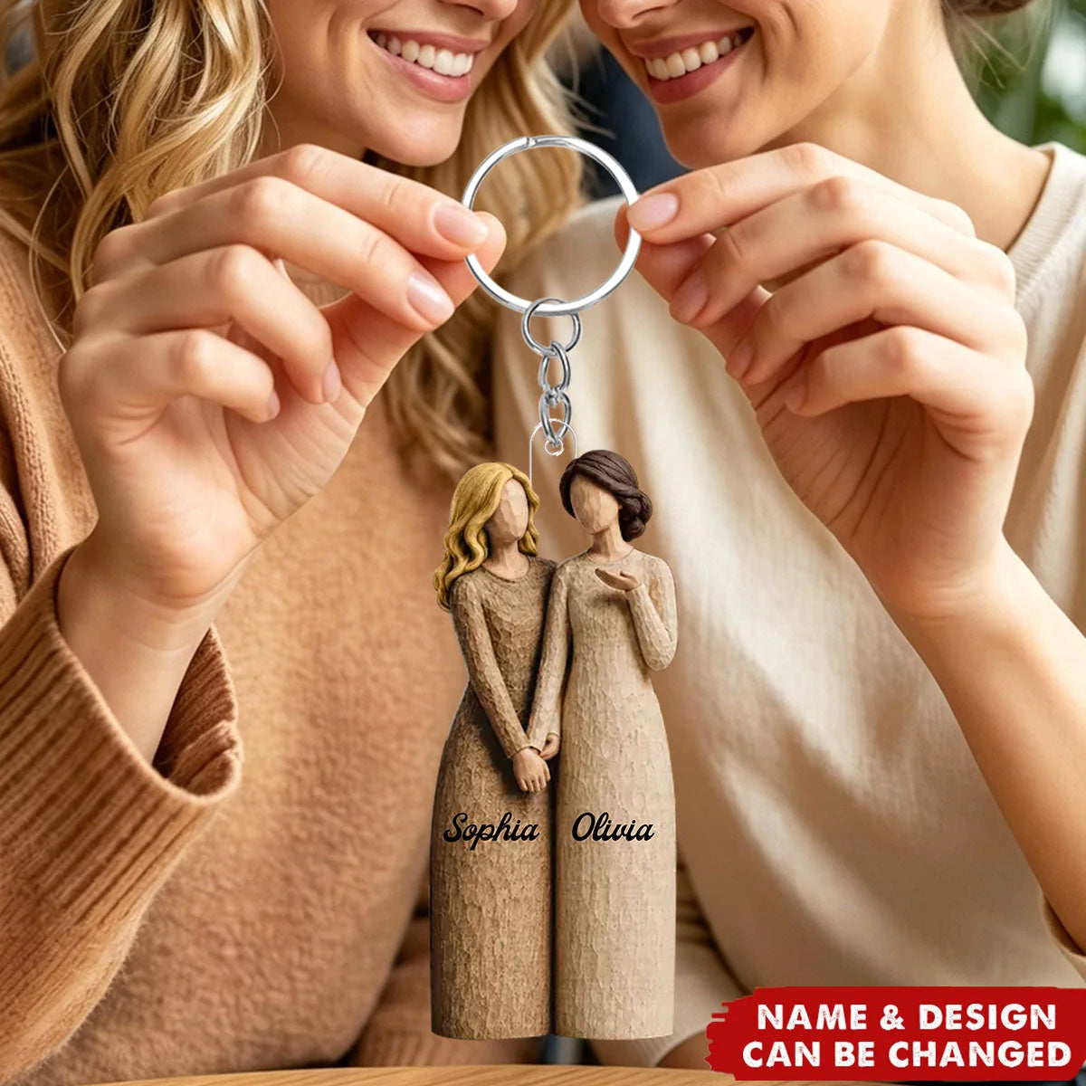 A Sweet Friendship Refreshes The Soul - Personalized Acrylic Keychain Best Friends Gift