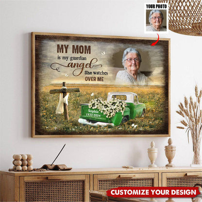 Personalized Memorial Canvas Print personalization view for Family