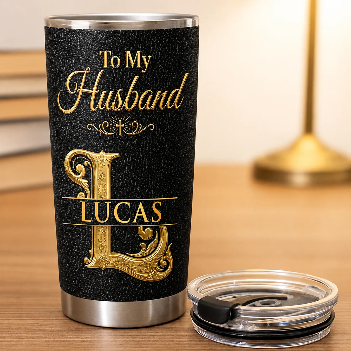 To My Husband Never Forget That I Love You - Personalized Tumbler Gift for Him