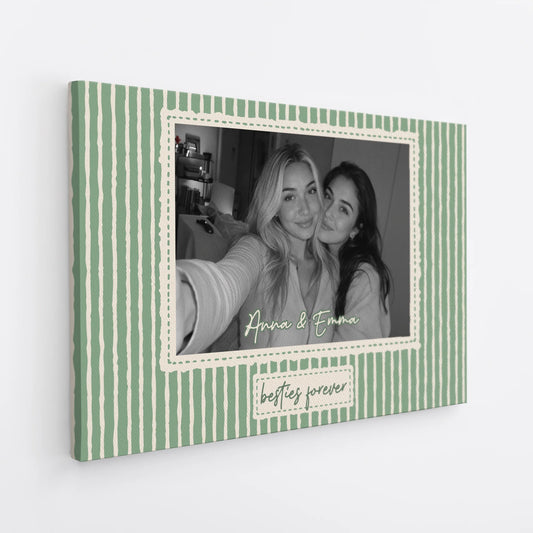 Custom Best Friend Photo Canvas personalization view for Best Friends
