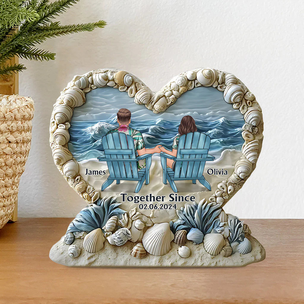 Plaque material and size view - Personalized Anniversary Plaque