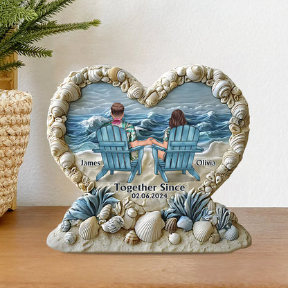 Plaque material and size view - Personalized Anniversary Plaque