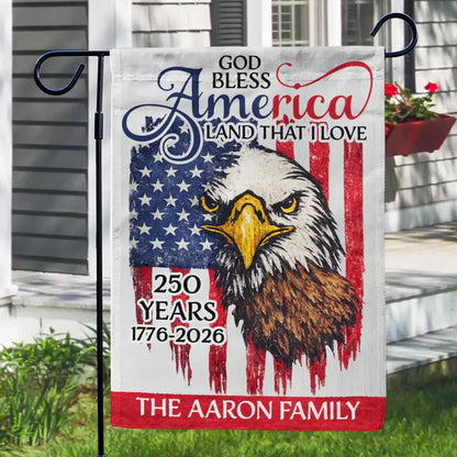 Garden Flag gift-ready design for Family