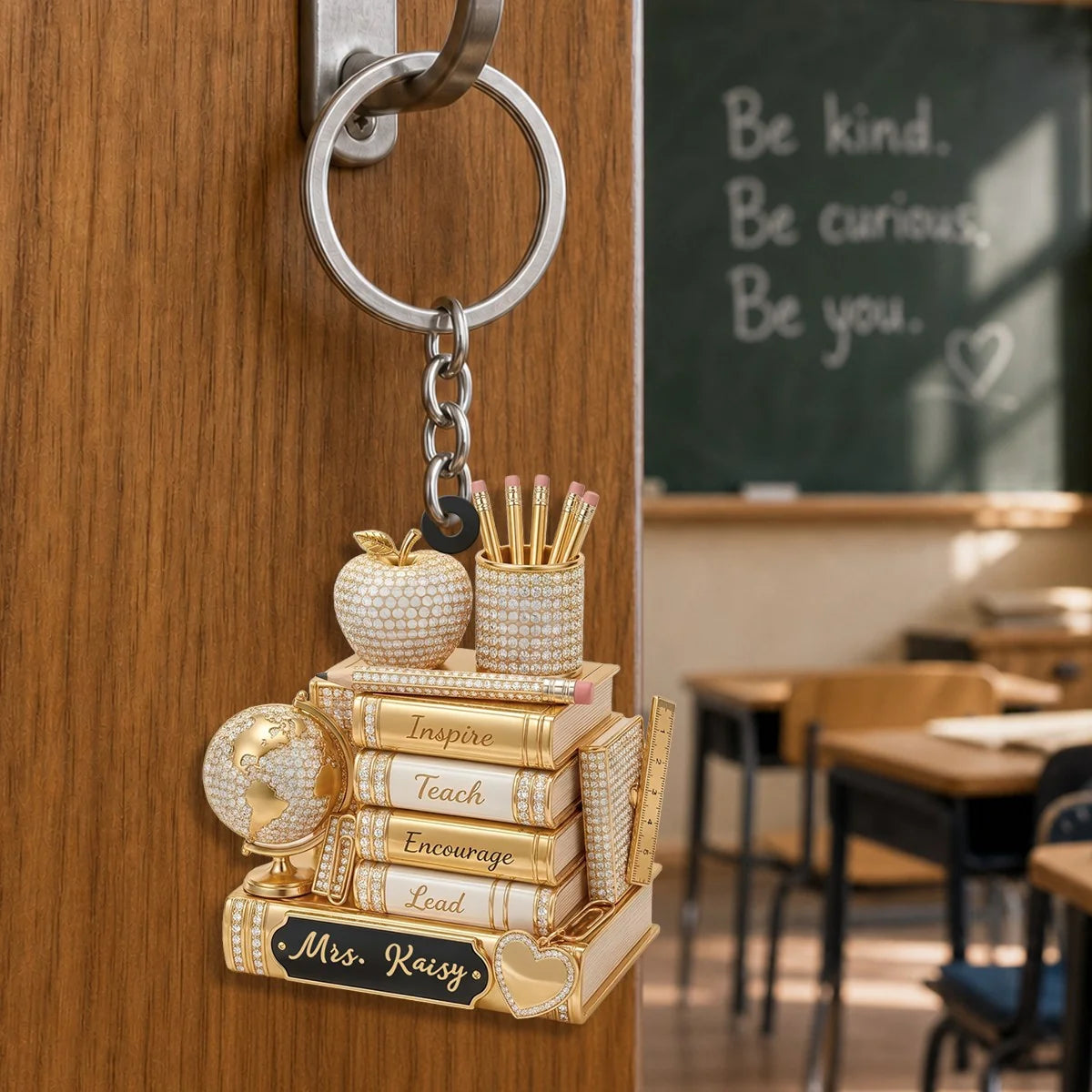 Personalized Teacher Keychain personalization view for Teacher