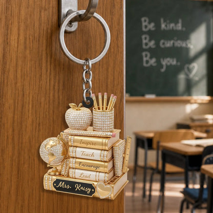 Personalized Teacher Keychain personalization view for Teacher