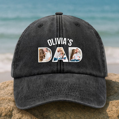 Personalized Dad Baseball Cap personalization view for Dad