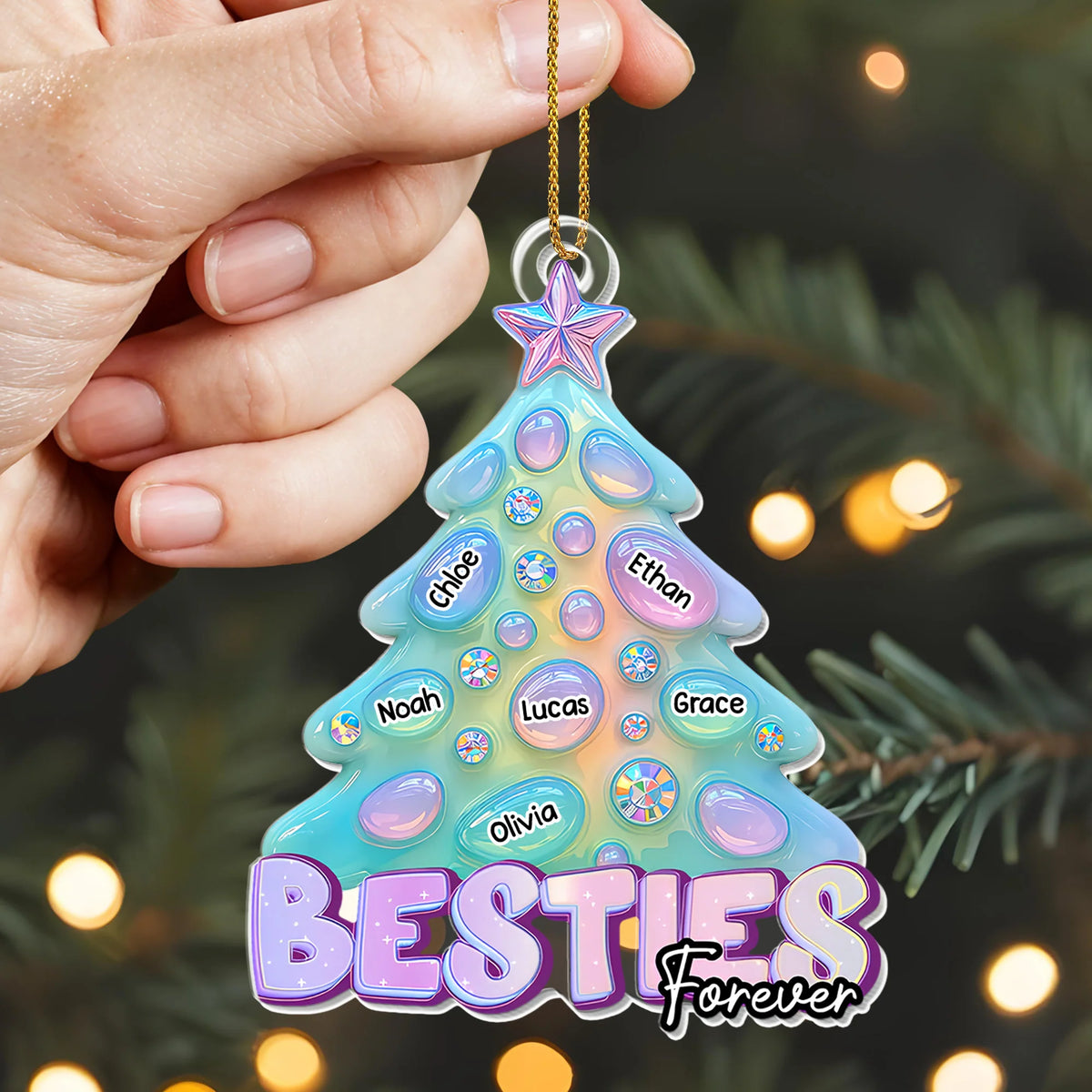Besties Forever Christmas Tree Ornament