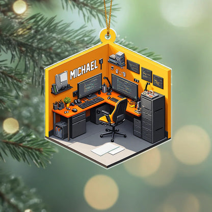 Gaming Room Setup Decor - Custom Gamer Christmas Gift - Gamer Boy Ornament 5a65331b-39b4-482a-ab81-3a8cc274ad11-3.png