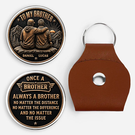 Once A Brother Always A Brother - Personalized Pocket Hug Gift