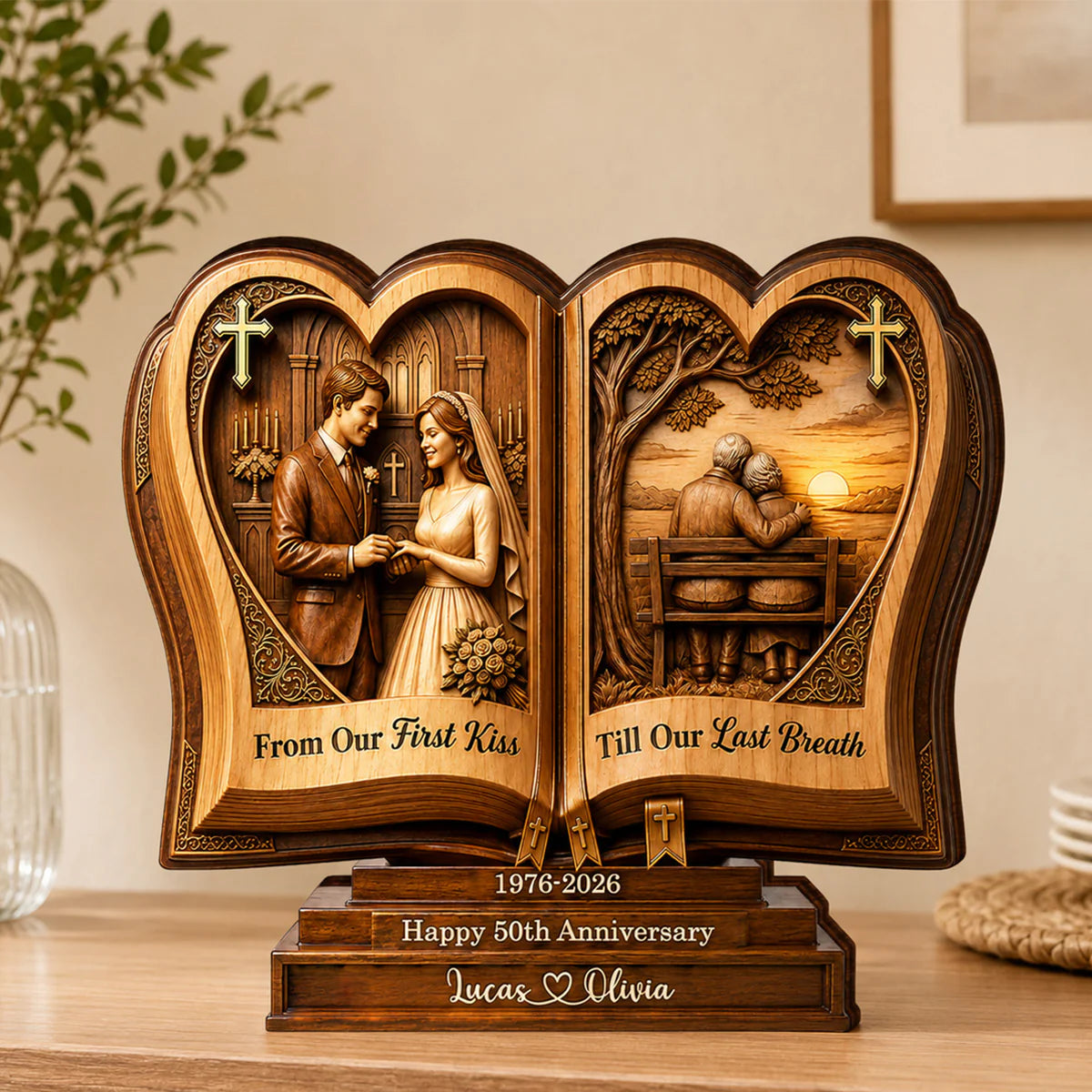 Plaque gift-ready design for Wife