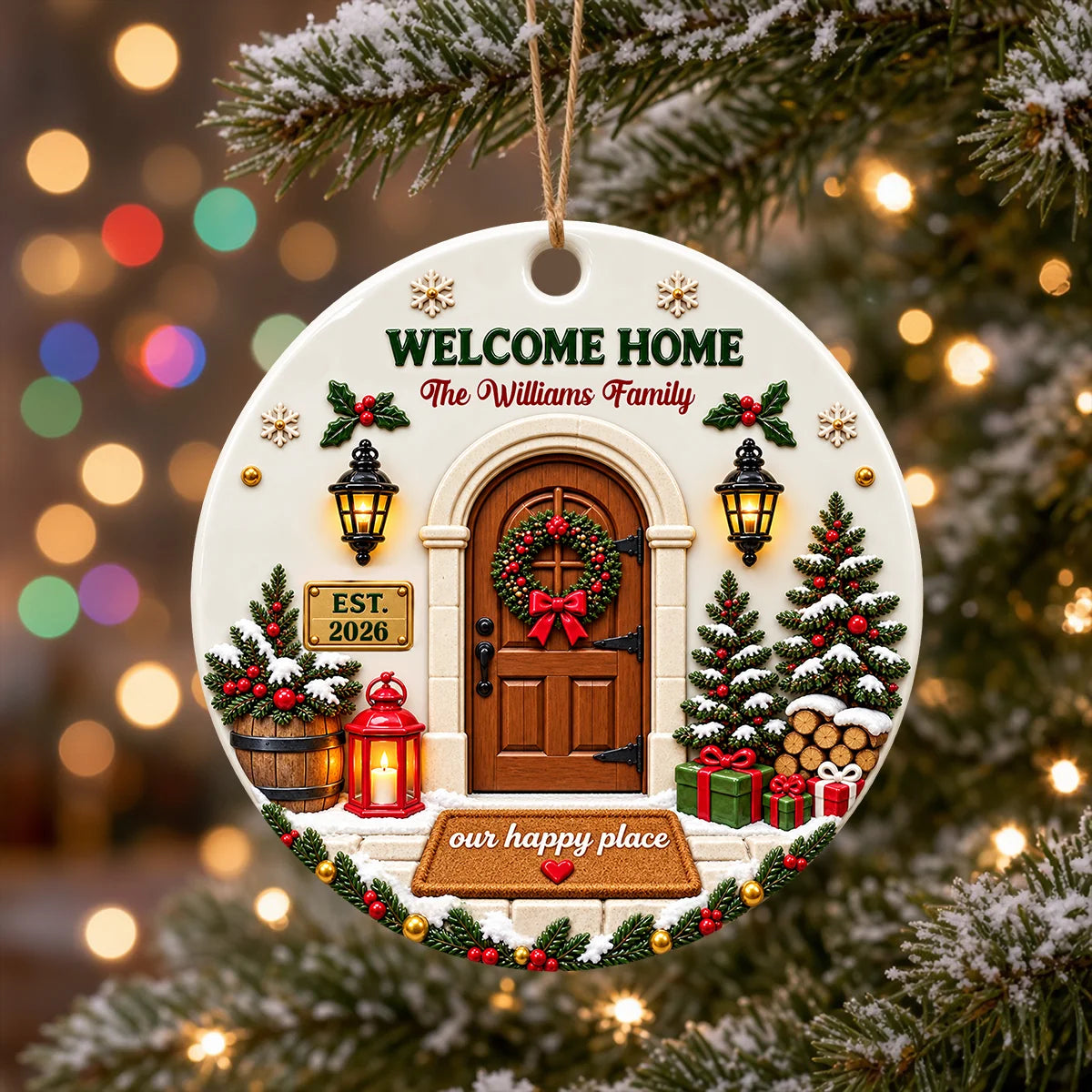 Welcome Home Ceramic Ornament - Real 3D Raised Ornament b13f71f4-d6d0-442e-b9f5-d8b94de7e57f-3.png
