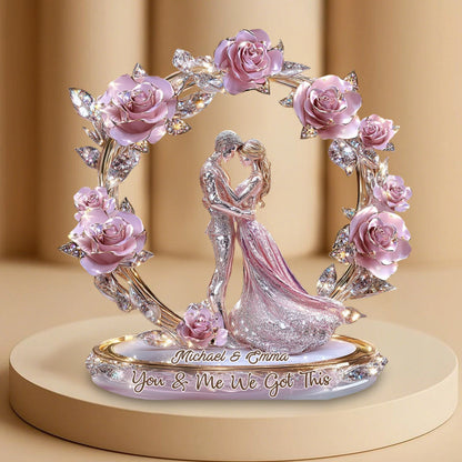 Custom Couple Acrylic Plaque personalization view for Couples