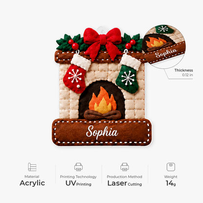 Holiday Effect Personalized Acrylic Ornament - Custom Christmas Tree Keepsake Family & Kids