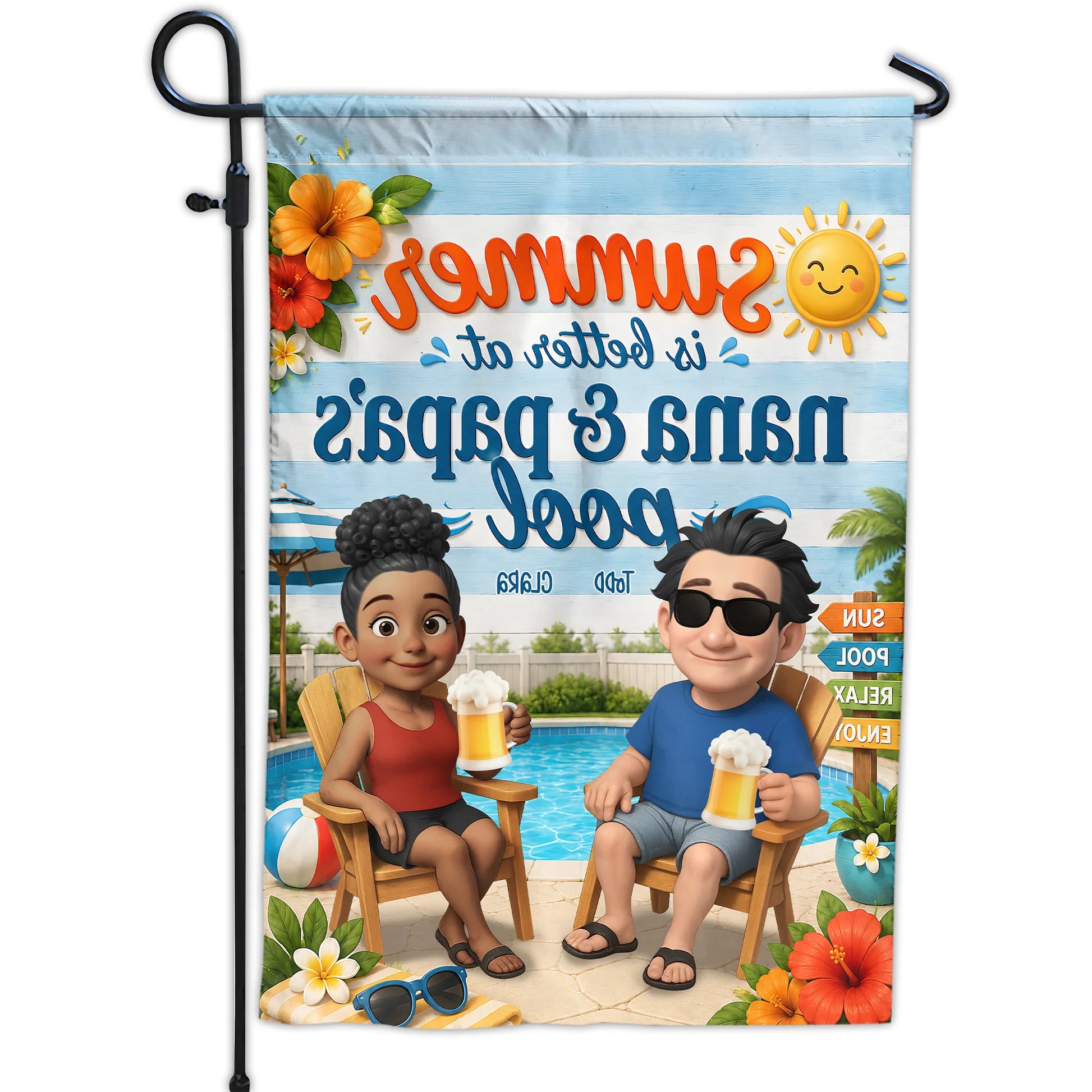 Garden Flag gift-ready design for Grandma
