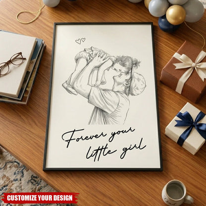 Custom Father's Day Canvas personalization view for Dad
