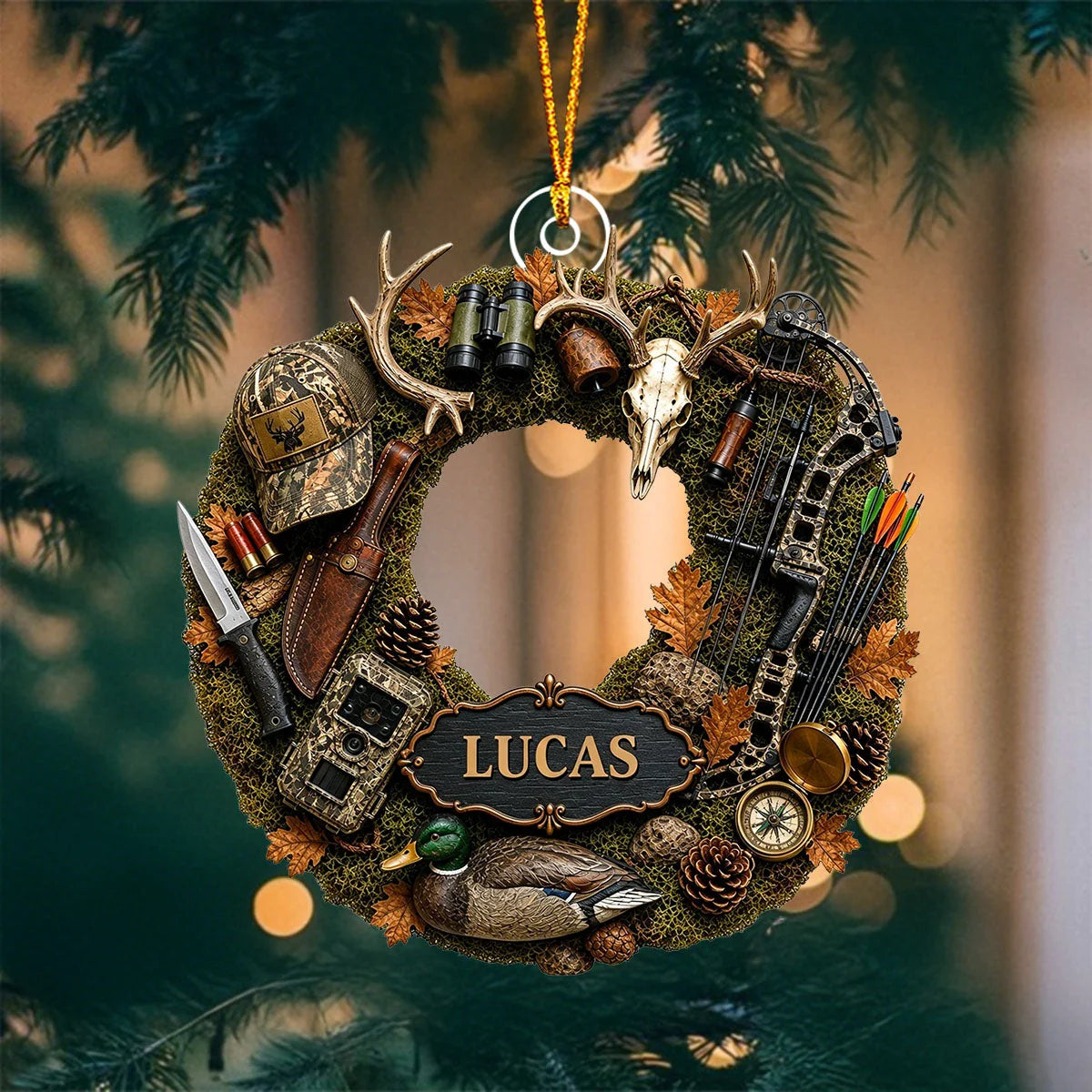 Hunting Is A Way Of Life - Personalized Acrylic Ornament for Hunting Lovers