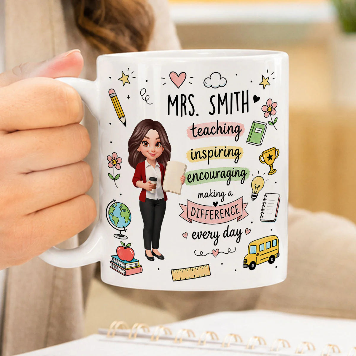 Personalized Teacher Mug personalization view for Teacher
