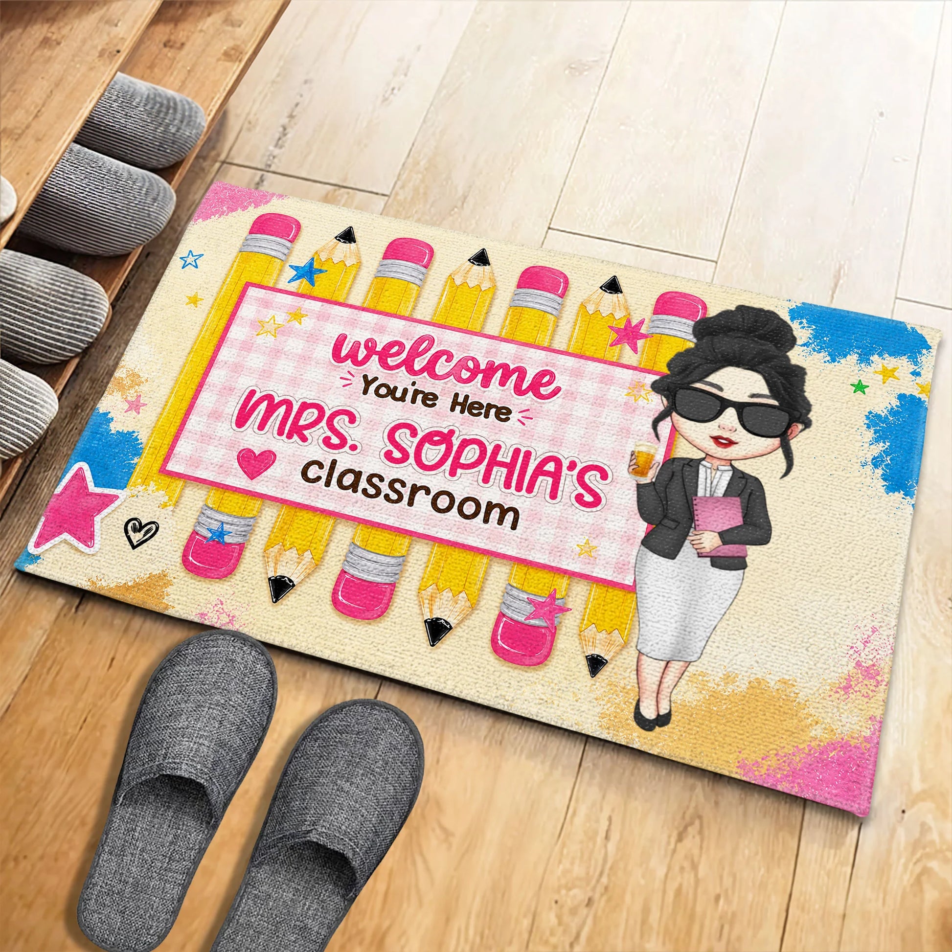 Doormat gift-ready design for Teacher