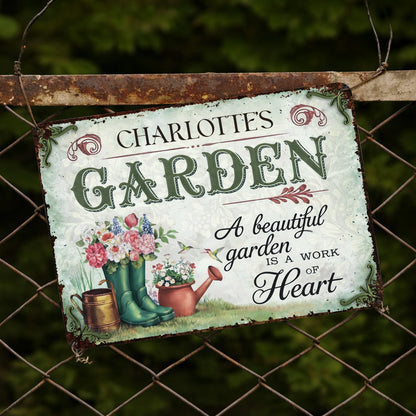 A Beautiful Garden Is A Work Of Heart, Flowers And Garden Boots