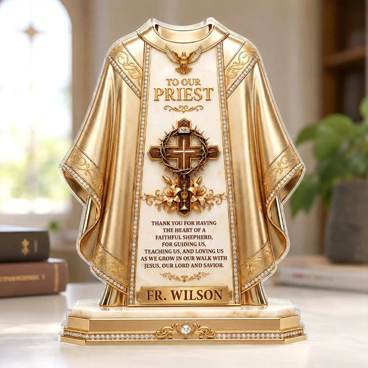 Personalized Priest Appreciation Plaque for Godmother / Godfather
