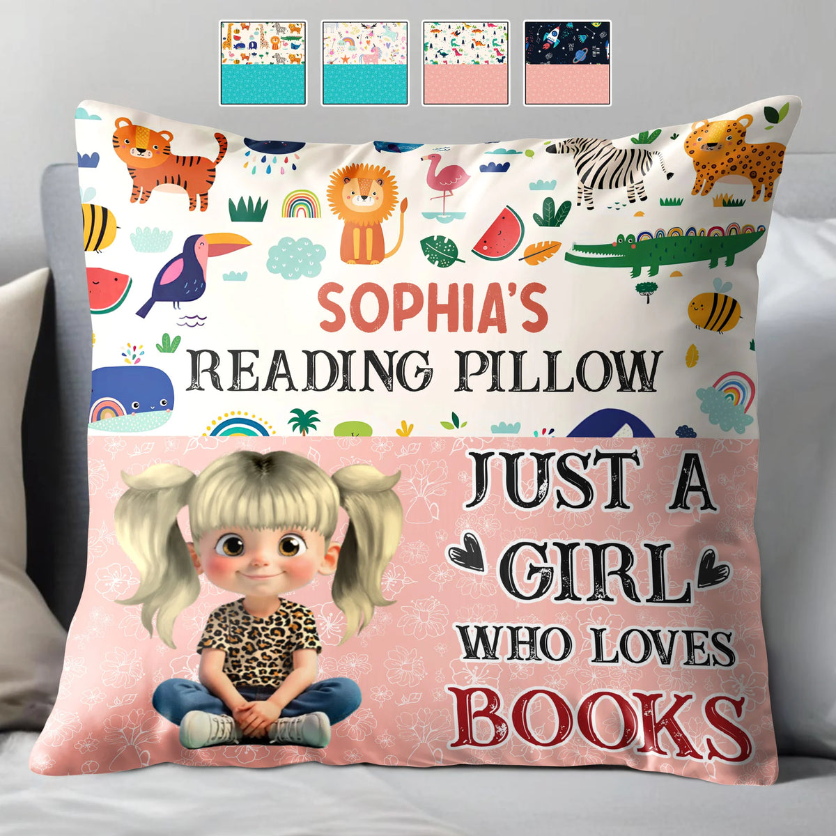 Just A Girl Who Loves Books Pillow