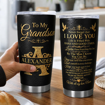 Tumbler detail view for Son/Grandson