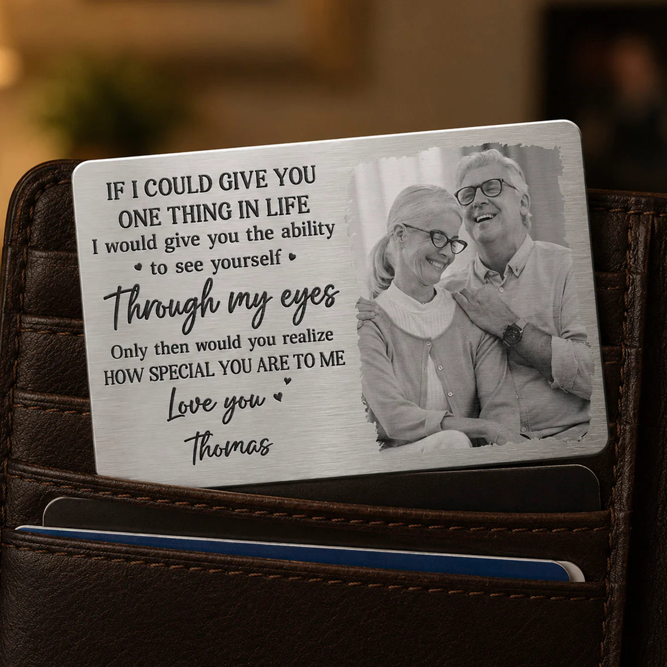 Wallet Card detail view for Husband